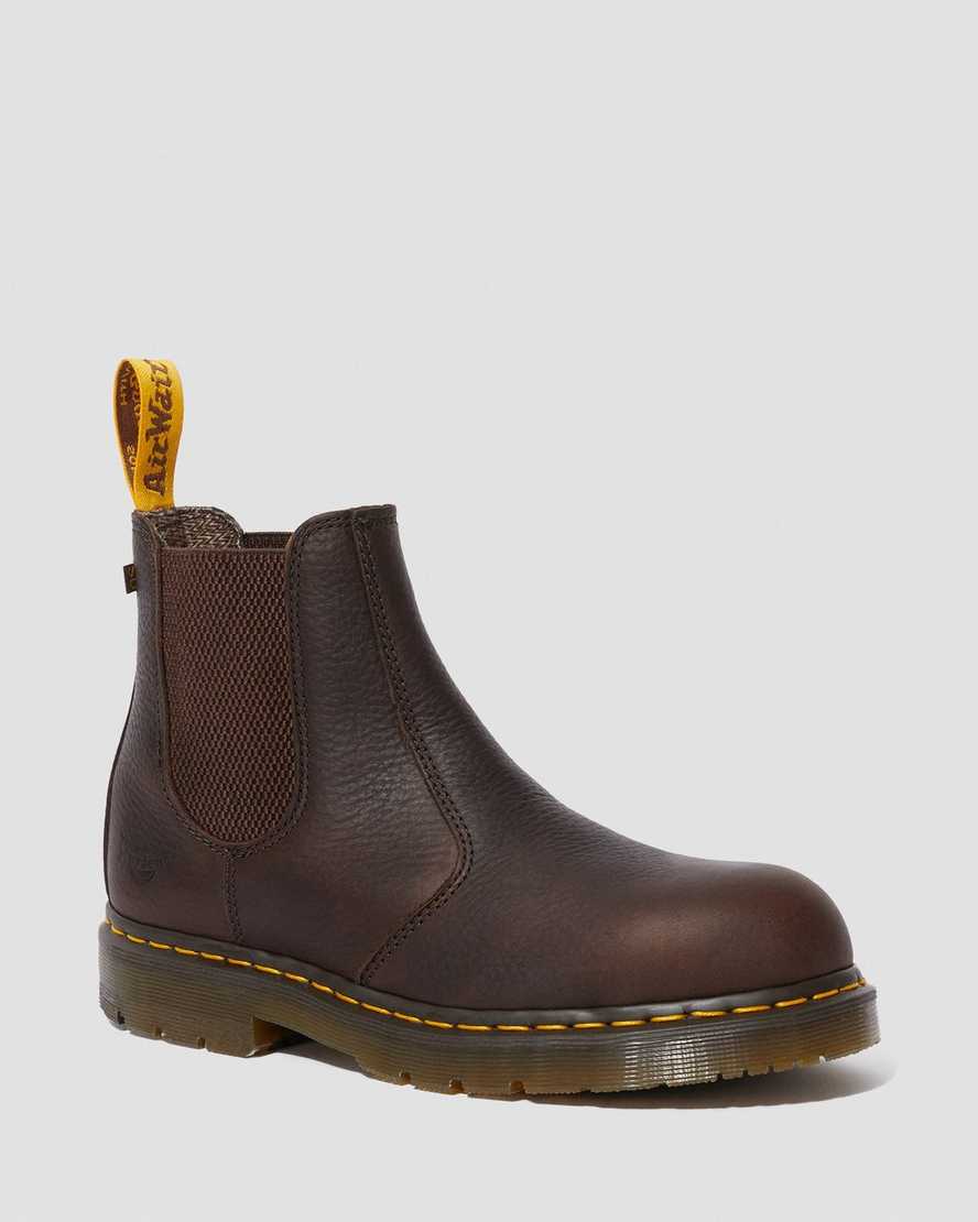 Dr. Martens Fellside Chelsea Arbeidsstøvler Herre Sjokolade [0419HBINW]